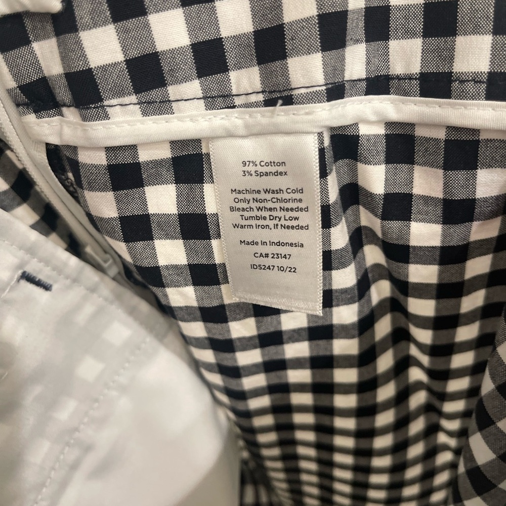 Talbots chatham ankle pant gingham 16 - Picture 7 of 8